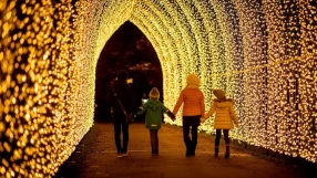 event lighting for hire - cathedral of light Salford