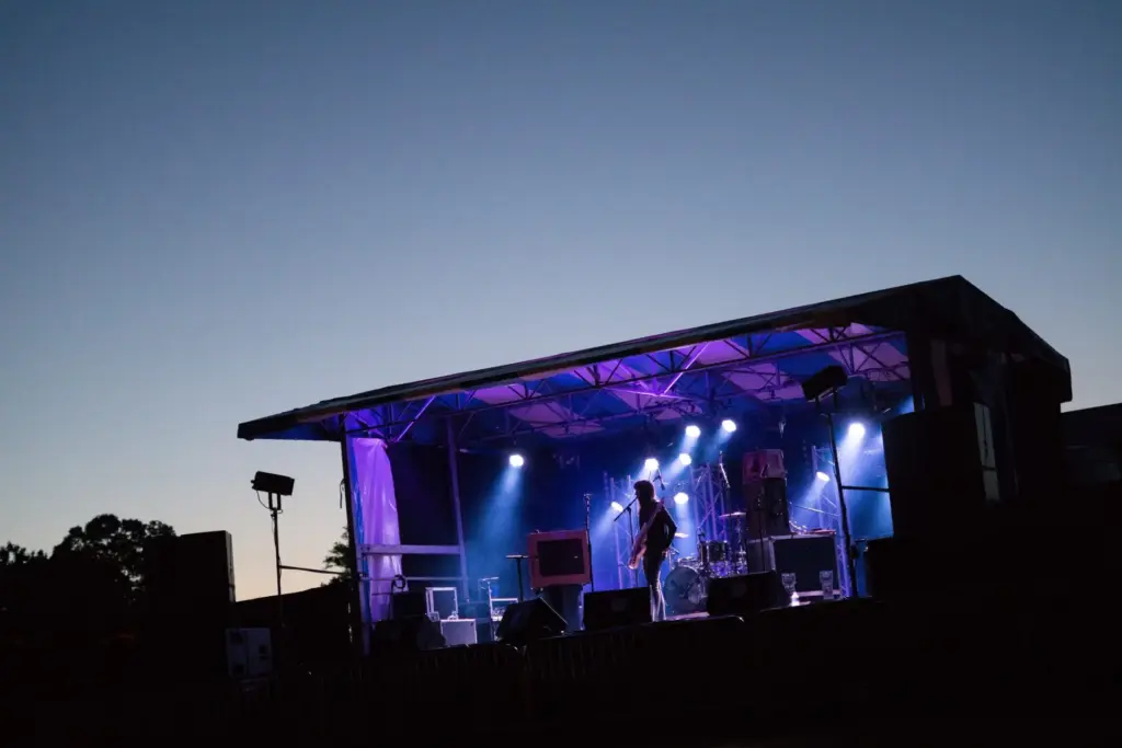 putdoor stage and lighting rental Manchester